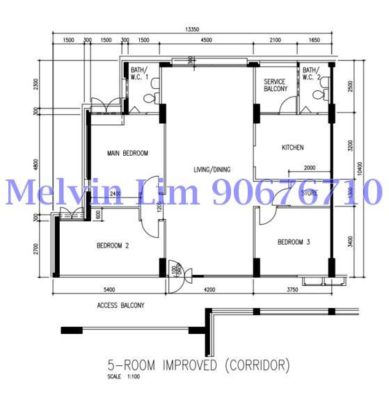 Blk 838 Hougang Central (Hougang), HDB 5 Rooms #121969052